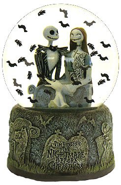 Nightmare Before Christmas Movie Water Snow Globe New