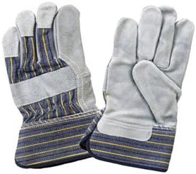 Children Leather Palm Work Glove - Large