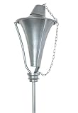 72 Inch Ground Torch (set Of 12) Conical Cage Pewter