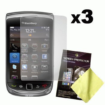 Cbus Wireless Three LCD Screen Guards / Protectors for RIM BlackBerry Torch 9800 / Torch 9810 / 9810 4G / Torch 2-Cbus Wireless