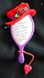 Red Hat Society Wrinkles, Gray Hair Red Hat Ornament