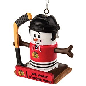 Chicago Blackhawks Thematic S'mores Christmas Ornament by Forever Collectibles