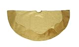 48 Rich Gold Satin, Organza & Velvet Glitter Christmas Tree Skirt