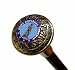 Army National Guard Emblem on Brass Luxury Walking Stick by Bridges