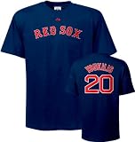 Kevin Youkilis Majestic Name and Number Navy Boston Red Sox T-Shirt