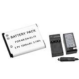 EN-EL19 Battery+Battery Charger+Car Charger For Nikon CoolPix S3100 Camera