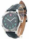 WENGER SWISS MILITARY MEN'S BLACK STRAP WATCH 72962