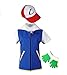 Lifeshoppingmall Ash Ketchum Cosplay Costume Set(Jacket+Gloves+Hat)