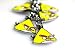 Angry Birds Rio Keychain Collection - Yellow Birds Angry Birds Rio Keychain Collection - Yellow Birds