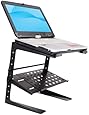 PYLE-PRO PLPTS26 Laptop Computer Stand for DJ with Storage Shelf