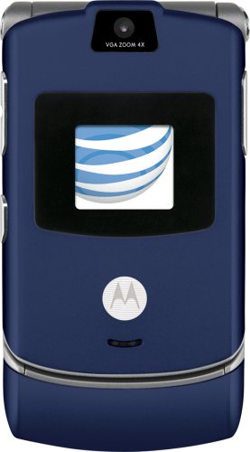 Motorola RAZR V3 Blue Prepaid GoPhone (AT&T) with $35 Airtime Included
