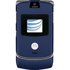 Motorola RAZR V3 Blue Prepaid GoPhone (AT&T) with $35 Airtime Included