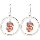MLB San Francisco Giants Floating Logo Hoop Earrings