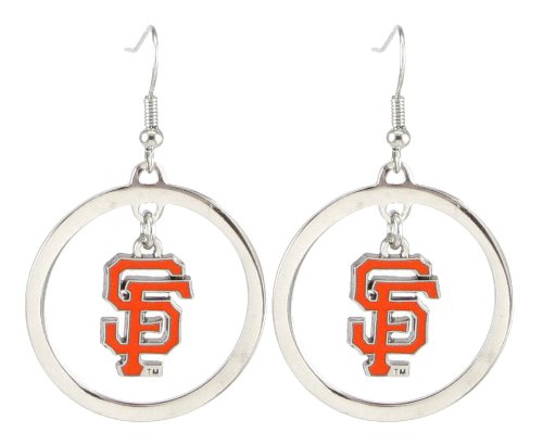 San Francisco Giants - MLB Floating Logo Hoop Earrings