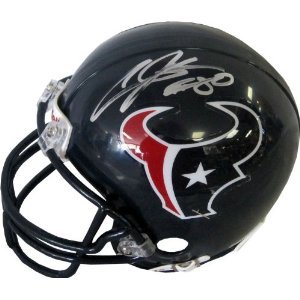 ANDRE JOHNSON SIGNED AUTOGRAPHED MINI HELMET HOUSTON TEXANS COA + HOLOGRAM