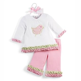 Baby Girls Lil Chick Two Piece Playset Boutique Outfit by Mud Pie
