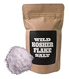 Kosher Flake Sea Salt by Wild Foods, Unrefined, 100% natural, Pacific Ocean Harvested Sea Salt for Cooking, Marinating, Brining, Finishing Healthy Recipes (4 ounce)