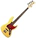J STYLE DELUXE SOLID ALDER BUTTER BLONDE 4 STRING ELECTRIC BASS GUITAR
