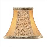 Shades - Chandelier Clip On Lamp Shade - Tan Suede - B5510