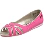 O'Neill Women's Jade Criss Cross Peep Toe Casual Flat,Hot Pink,8 M US