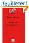 Lettre sur la tol�rance : Edition bilingue fran�ais-latin