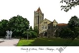 Illinois Fighting Illini Lithograph Print Photo