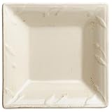Signature Sorrento 6-Inch Square Dipping Plate, Ivory