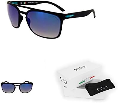 Rocks Eyewear - Onyx Black - Made in Italy - Men &amp; Women Sunglasses