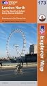 London North: The City, West End, Enfield and Ealing (Explorer Maps) (OS Explorer Map)