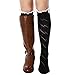 FAYBOX Women Lace Boot Socks Trim Leg Warmers Button Cuffs Toppers