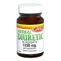 Vitol Herbal Diuretic Tablets with Potassium, Hi-Potency, 1330 mg, 30-Count Bottles (Pack of 4)
