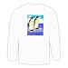 Long Sleeve T-shirt with ice, emperor, penguins Large White