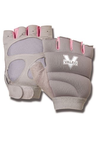 Valeo Womens Weighted Power Gloves (Gray, one Size)