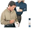 Bill Blass 100% Long Sleeve Button-Down Sanded Gabardine Shirt - (1369) Bill Blass 100% Long Sleeve Button-Down Sanded Gabardine Shirt - (1369)