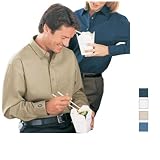Bill Blass 100% Long Sleeve Button-Down Sanded Gabardine Shirt - (1369) at Bill Blass
