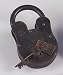 Large Metal Antique Reproduction Lock With 2 Keys 11" X 6"
