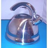 Retro Whistling Kettle, Mirror Chrome, Massive 3.5 litre Capacity