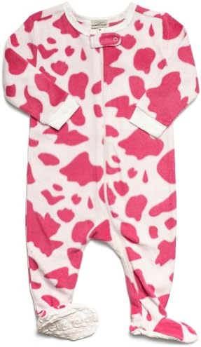 Fleece Baby Girls Footed Pajamas Sleeper Kids & Toddler Pajamas (3 Months-5 Toddler)