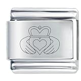 Claddagh Italian Charms Bracelet Link
