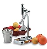 European Style Stainless Steel and Chrome Manual Citrus Press