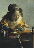 Kitchen & Housewares : La Merlettaia Styles Art Poster Print by Jan Vermeer, 20x28