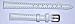 10mm White Calf grain replacement Watch strap