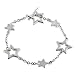Sterling Silver 7 Inch Star Toggle Bracelet
