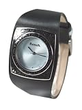 Bench BC0040BK Ladies Watch with Black Leather Strap and Light Blue Dial