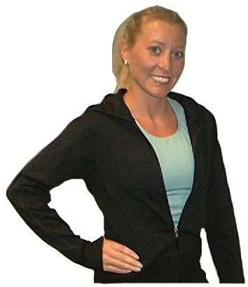 Childrens Toyshop  Sporting Goods : Danskin Urban Stretch Black Hoodie Jacket