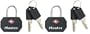 Master Lock 4681TBLK TSA-Accepted Keyed Luggage Lock, Black, 2-Pack