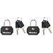 Master Lock 4681TBLK TSA-Accepted Keyed Luggage Lock, Black, 2-Pack