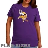 Minnesota Vikings Ladies Game Tradition II Plus Size T-Shirt - Purple (XX-Large)