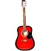 Huntington Dreadnaught Acoustic Guitar- Red