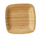 Totally Bamboo Soft Square Plate, Dark, 8
